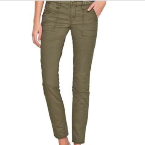 NWT Gap Skinny Mini Khakis In New Olive 14 - Picture 1 of 7
